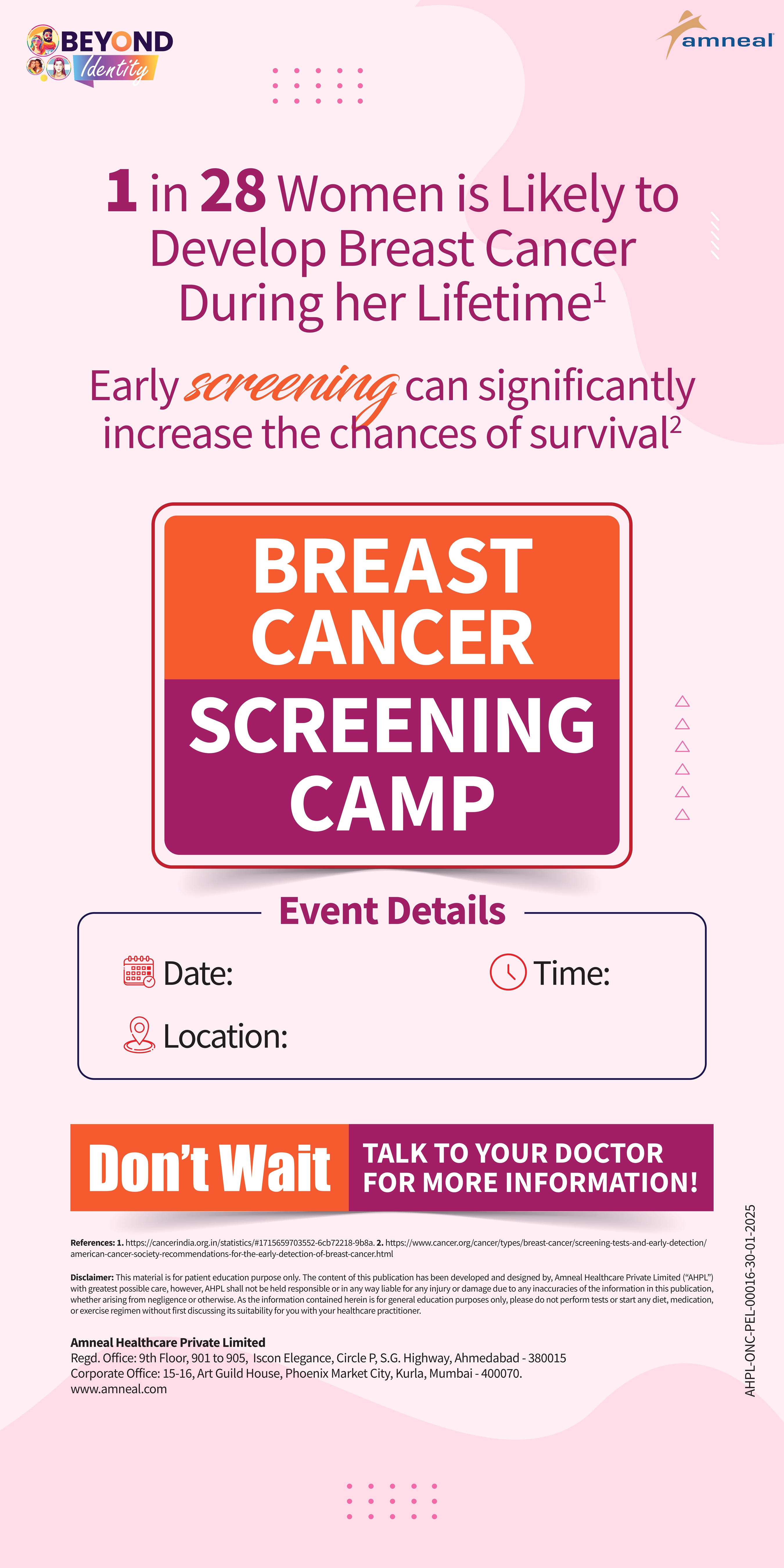 Breast cancer standee design 2